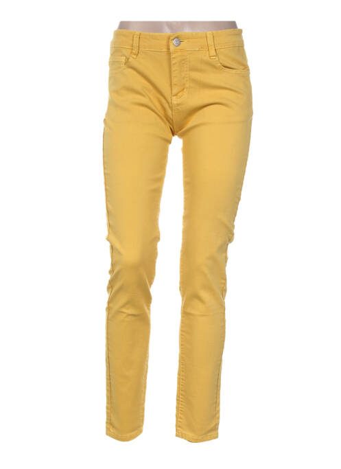 Pantalon slim jaune FREE FOR HUMANITY pour femme