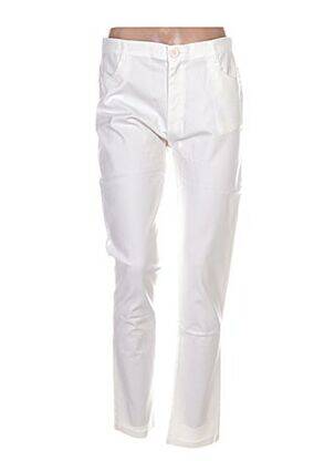 Pantalon droit blanc AVANTI TUTTI pour femme