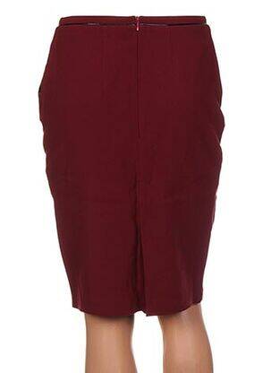Jupe mi-longue taille haute rouge CLO&SE femme