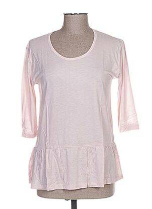 T-shirt manches 3/4 manches 3/4 rose CLO&SE femme