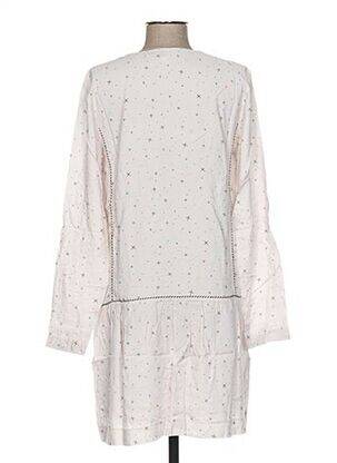 Robe courte manches longues manches longues beige CLO&SE femme