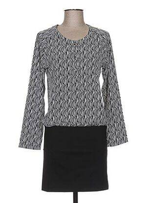 Robe courte manches longues manches longues noir CLO&SE femme