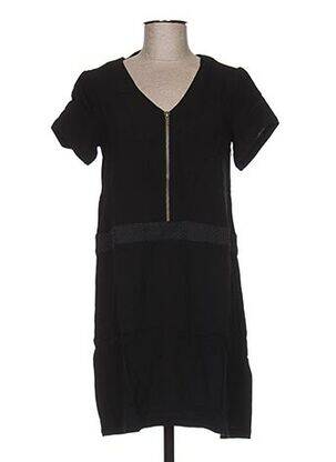 Robe courte manches courtes manches courtes noir CLO&SE femme