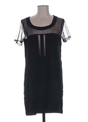 Tunique manches courtes col rond noir CLO&SE femme
