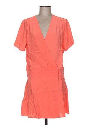 Robe mi-longue orange CLO&SE pour femme