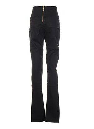 Pantalon slim taille haute taille haute noir PIECES femme