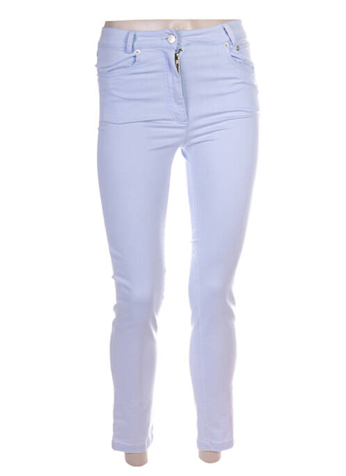 Pantalon slim bleu TRICOT CHIC pour femme