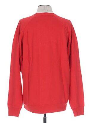 Sweat-shirt finition bords-côtes manches longues rouge FRENCH DISORDER homme