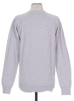 Sweat-shirt finition bords-côtes manches longues gris FRENCH DISORDER homme