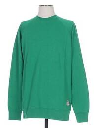 Sweat-shirt finition bords-côtes manches longues vert FRENCH DISORDER homme