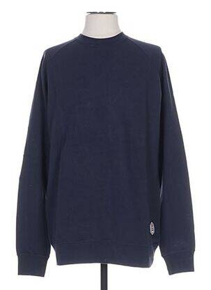 Sweat-shirt finition bords-côtes manches longues bleu FRENCH DISORDER homme