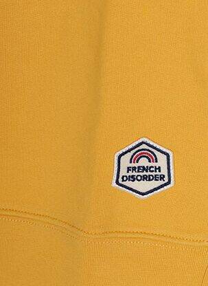 Sweat-shirt coupe cintrée manches longues jaune FRENCH DISORDER enfant