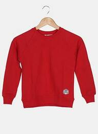 Sweat-shirt coupe cintrée manches longues rouge FRENCH DISORDER enfant
