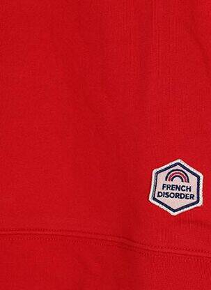 Sweat-shirt coupe cintrée manches longues rouge FRENCH DISORDER enfant