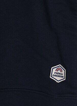 Sweat-shirt coupe cintrée manches longues bleu FRENCH DISORDER enfant