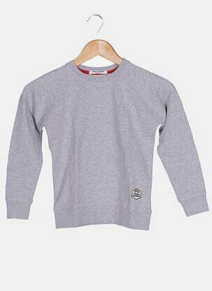 Sweat-shirt coupe cintrée manches longues gris FRENCH DISORDER enfant