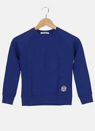 Sweat-shirt coupe cintrée manches longues bleu FRENCH DISORDER enfant