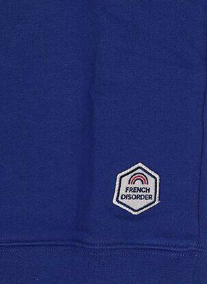 Sweat-shirt coupe cintrée manches longues bleu FRENCH DISORDER enfant
