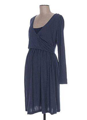 Robe maternité tissage jersey bleu COLLINE femme