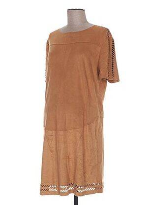 Robe maternité col rond marron COLLINE femme