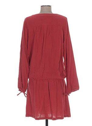 Robe maternité col rond rouge COLLINE femme