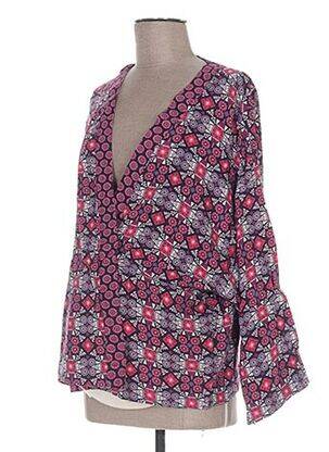 Gilet maternité coupe droite rose COLLINE femme