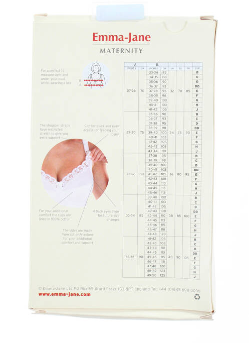 Lingerie maternité blanc EMMA JANE pour femme