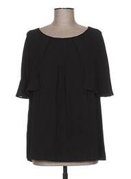 Top manches courtes manches courtes noir SO ESSENTIAL femme