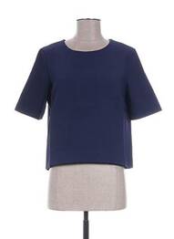 Top manches courtes manches courtes bleu SO ESSENTIAL femme