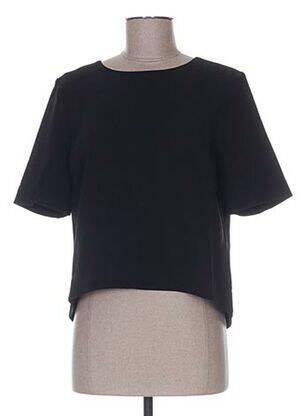 Top manches courtes manches courtes noir SO ESSENTIAL femme