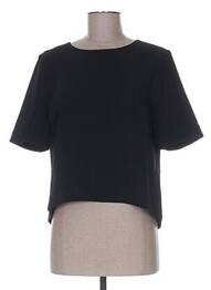 Top manches courtes manches courtes noir SO ESSENTIAL femme