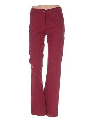Pantalon droit rouge AGATHE & LOUISE pour femme