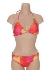 Maillot de bain 2 pièces orange VALEGE pour femme seconde vue