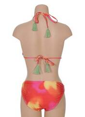 Maillot de bain 2 pièces orange VALEGE pour femme seconde vue