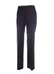 Pantalon droit taille à pinces taille haute violet BILL TORNADE femme