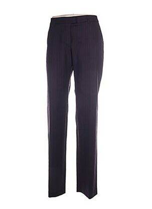 Pantalon droit taille à pinces taille haute violet BILL TORNADE femme