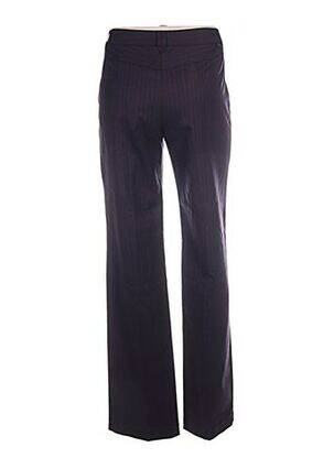 Pantalon droit taille à pinces taille haute violet BILL TORNADE femme