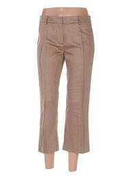 Pantacourt coupe droite taille basse marron LOLA femme