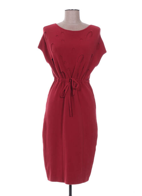 Robe mi-longue orange SARAH PACINI pour femme