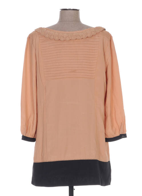 Tunique manches longues beige CHARLISE pour femme