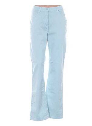 Pantalon droit bleu D'AUVRY pour femme