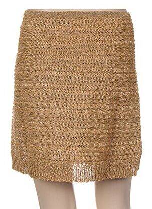 Jupe courte taille normale beige JACQUELINE COQ femme