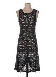 Robe mi-longue sans manche sans manche noir JACQUELINE COQ femme