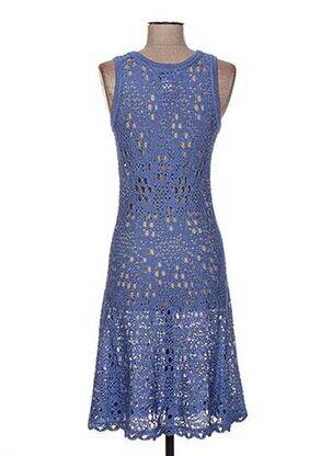Robe mi-longue sans manche sans manche bleu JACQUELINE COQ femme
