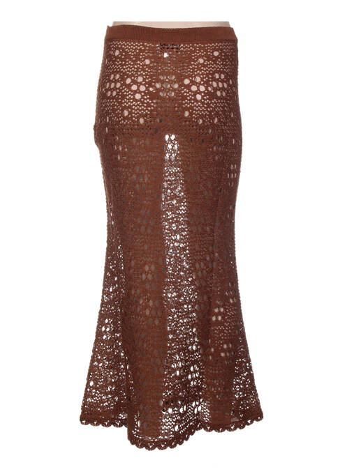 Jupe longue marron JACQUELINE COQ pour femme