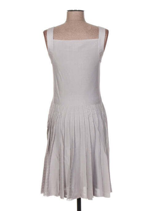Robe mi-longue gris JACQUELINE COQ pour femme