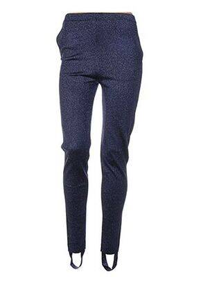 Legging taille élastique bleu JACQUELINE COQ femme