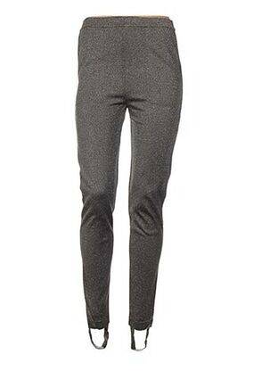 Legging taille élastique gris JACQUELINE COQ femme