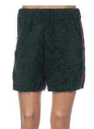 Short coupe droite vert JACQUELINE COQ femme