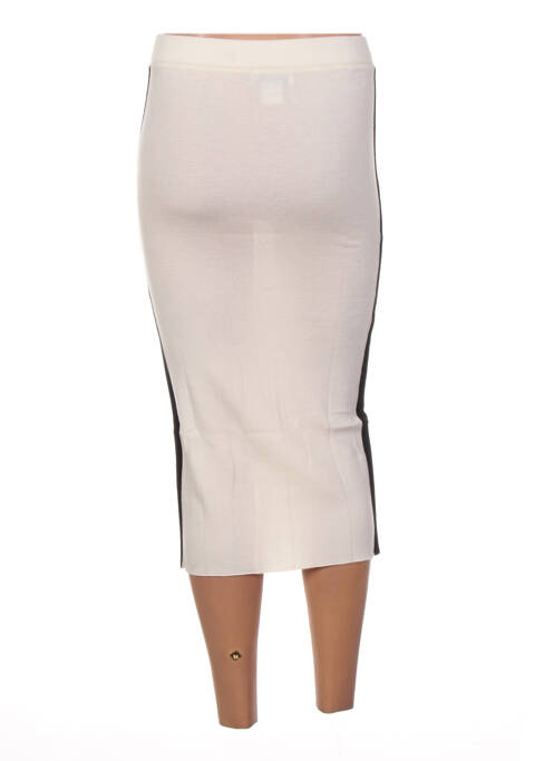 Jupe mi-longue beige JACQUELINE COQ pour femme